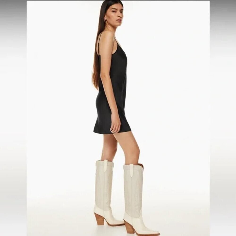 Aritzia Wilfred Mini Only Slip Dress Black Size Small - Picture 2 of 7